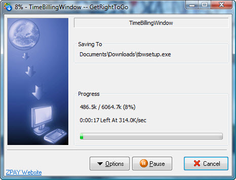 TimeBillingWindow Download Assistant